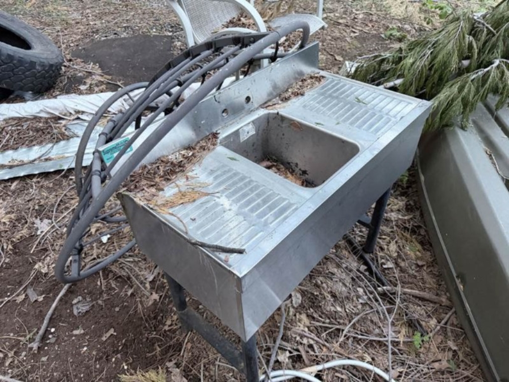 stainless steel prep table auction California