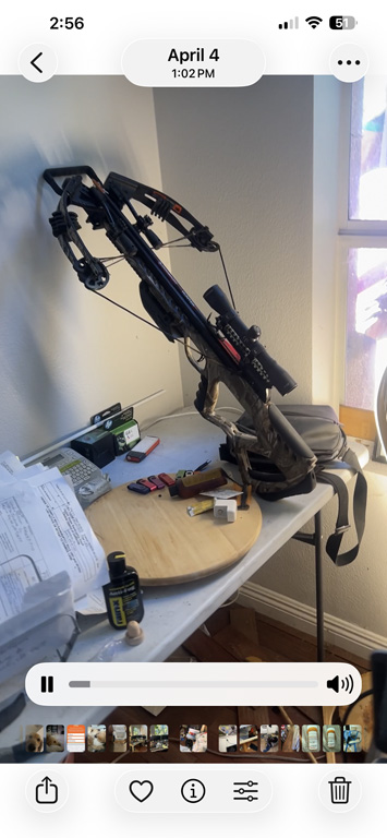 crossbow and tactical gear auction lot