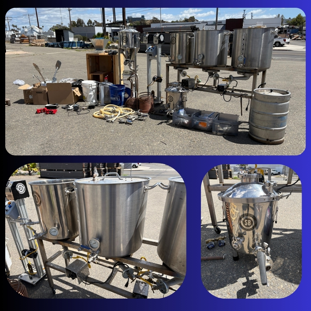 Commercial brewing equipment California auction
