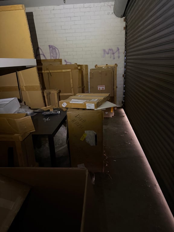 resale furniture inventory auction California
