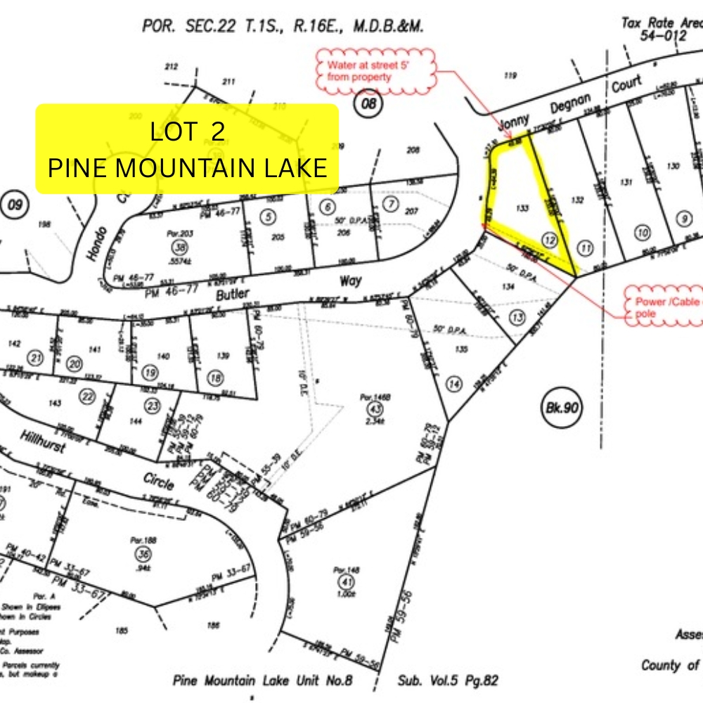 Pine Mountain Lake parcel for auction in Northern California