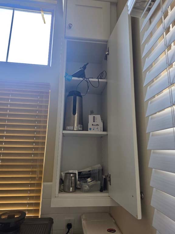 Kitchen table and seven chairs at Irvine property sale