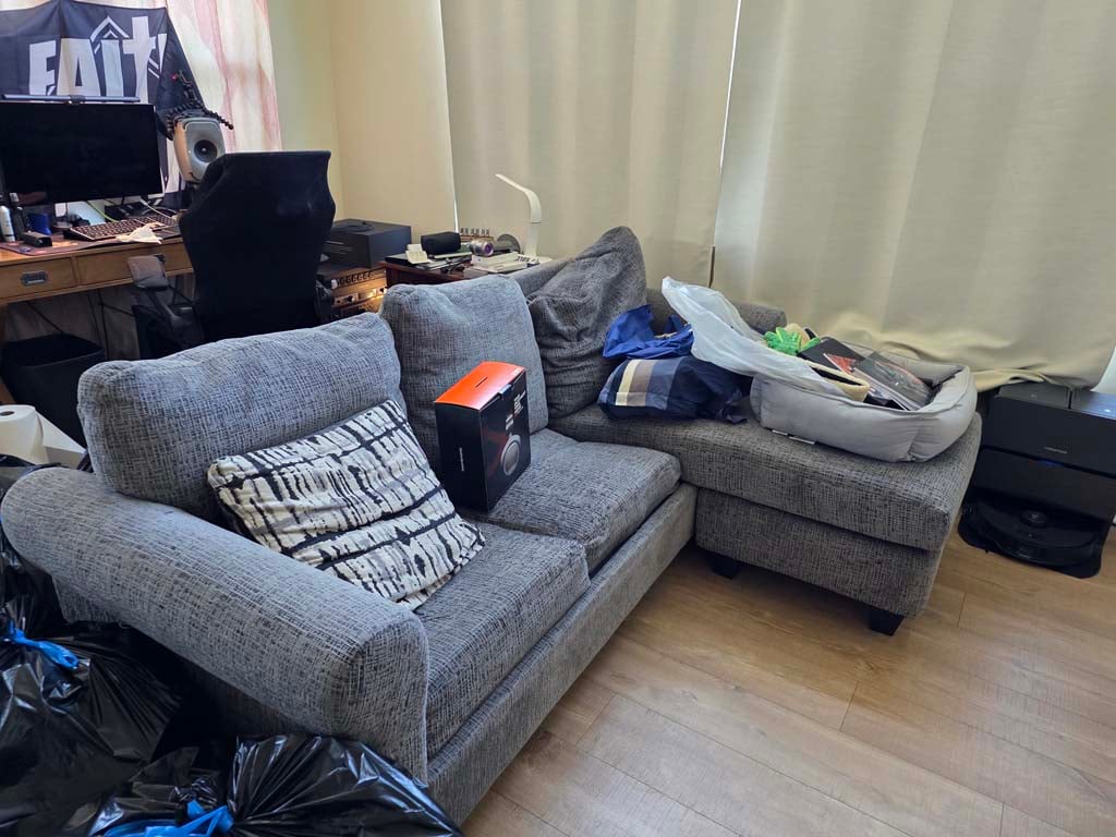 Sectional sofa in Irvine CA furniture auction