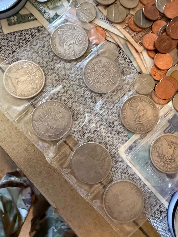 Foreign currency collection in California abandoned property sale