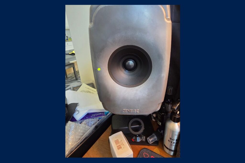 Two Genelec 8331A SAM studio monitors in Irvine
