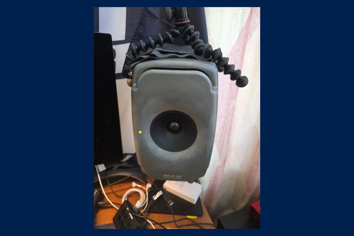 Genelec studio monitors at Irvine CA Abandoned Property Auction