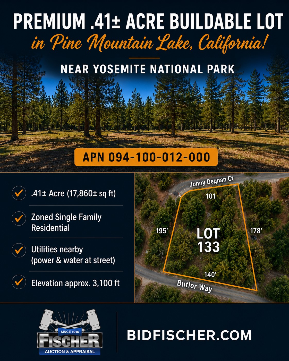 Fischer Auction and Appraisal real estate land auction
