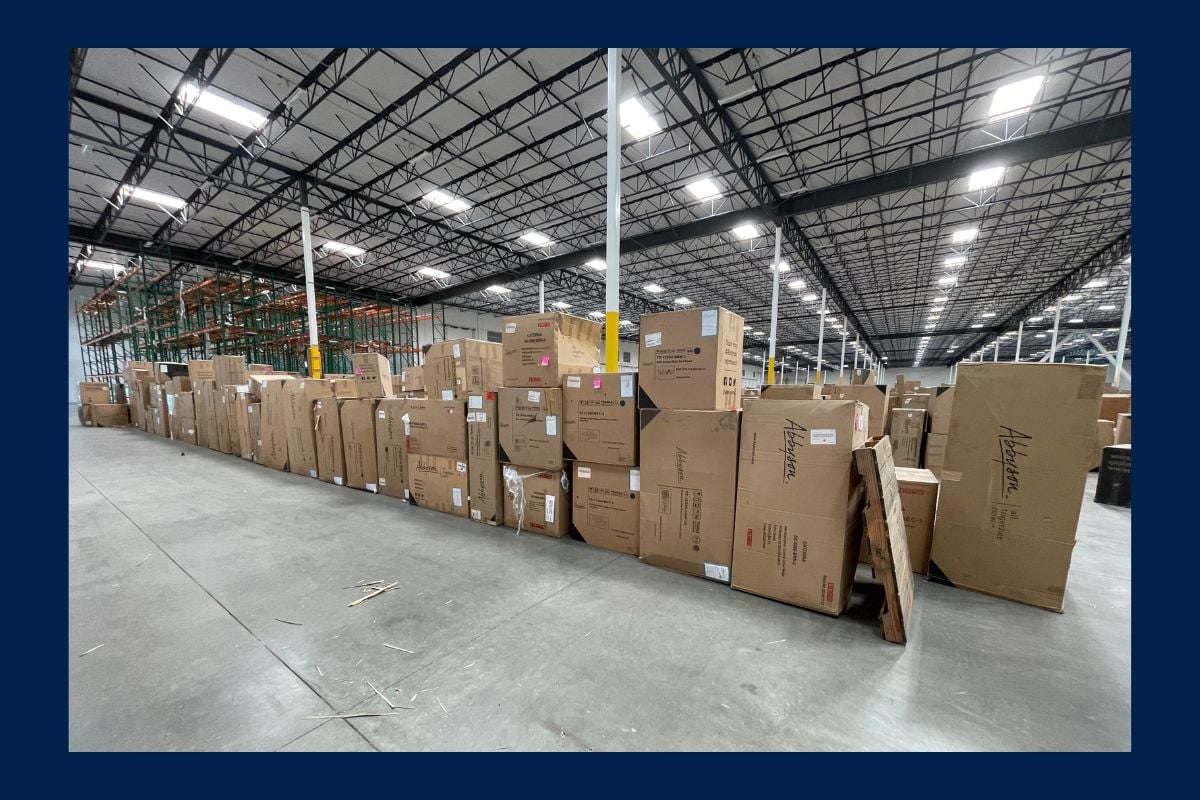 Palletized furniture liquidation San Bernardino California