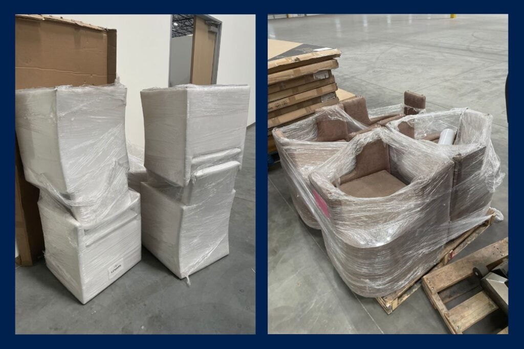 Boxed residential furniture liquidation San Bernardino