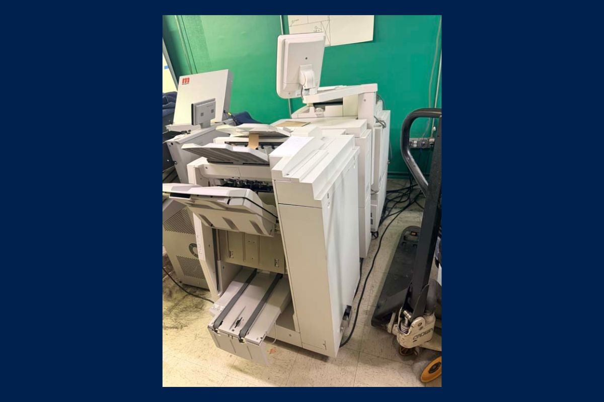 Used commercial copier for print shop production