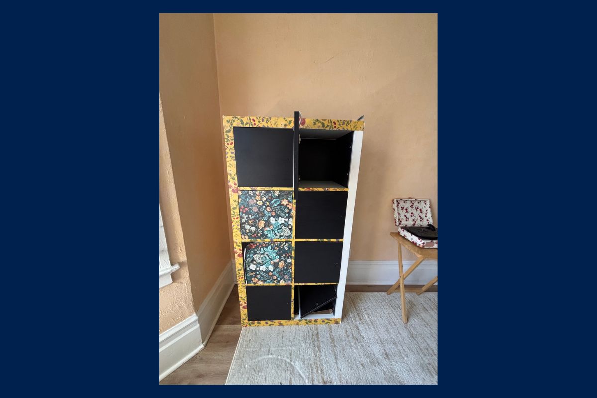 Cubby shelves in San Francisco bulk household auction