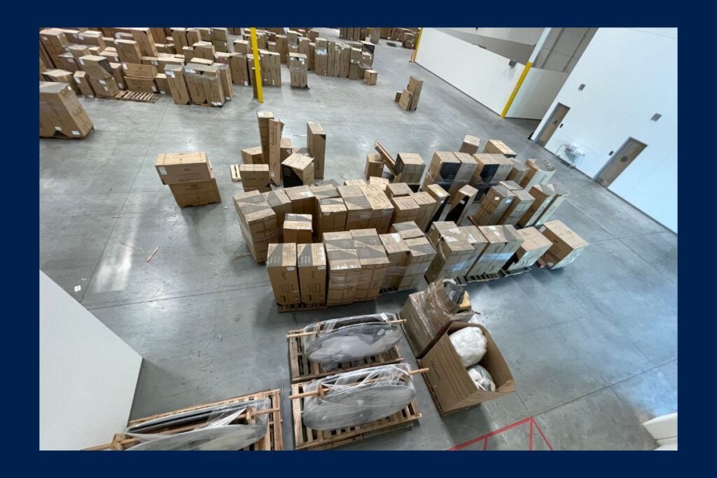 New in box San Bernardino furniture auction inventory
