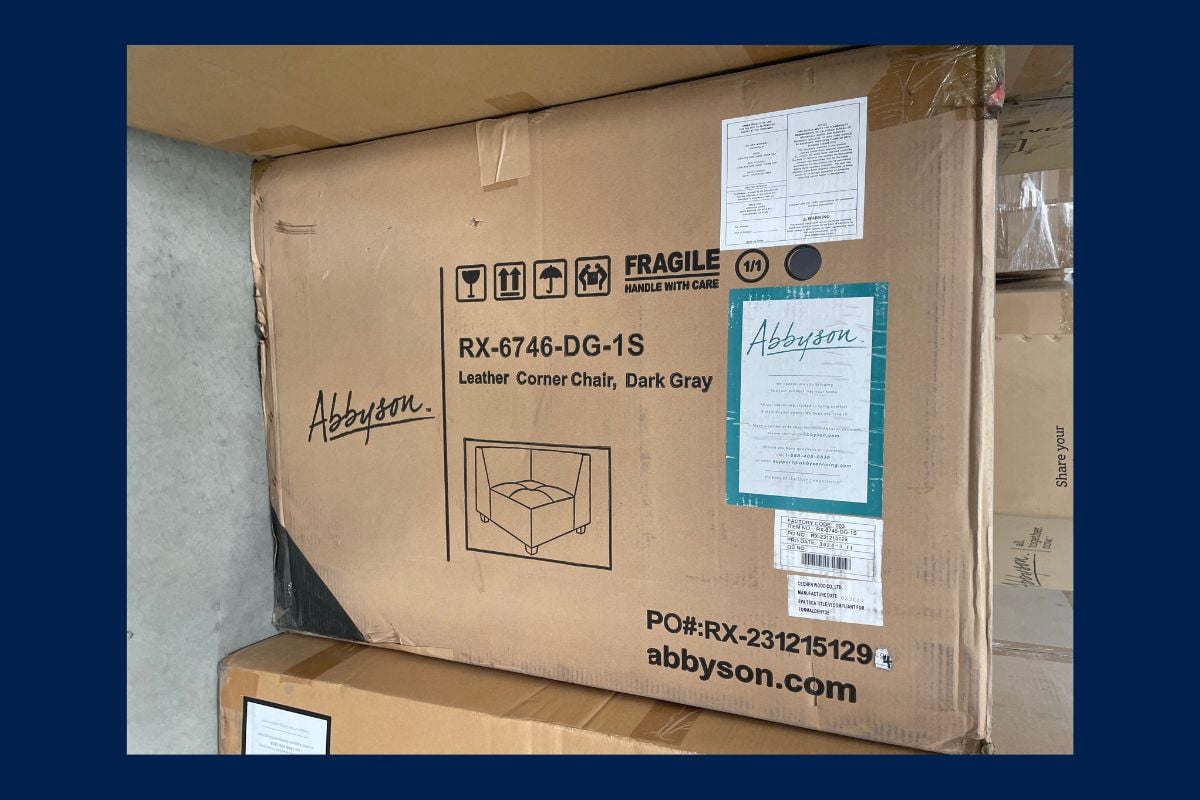 Boxed residential furniture liquidation San Bernardino
