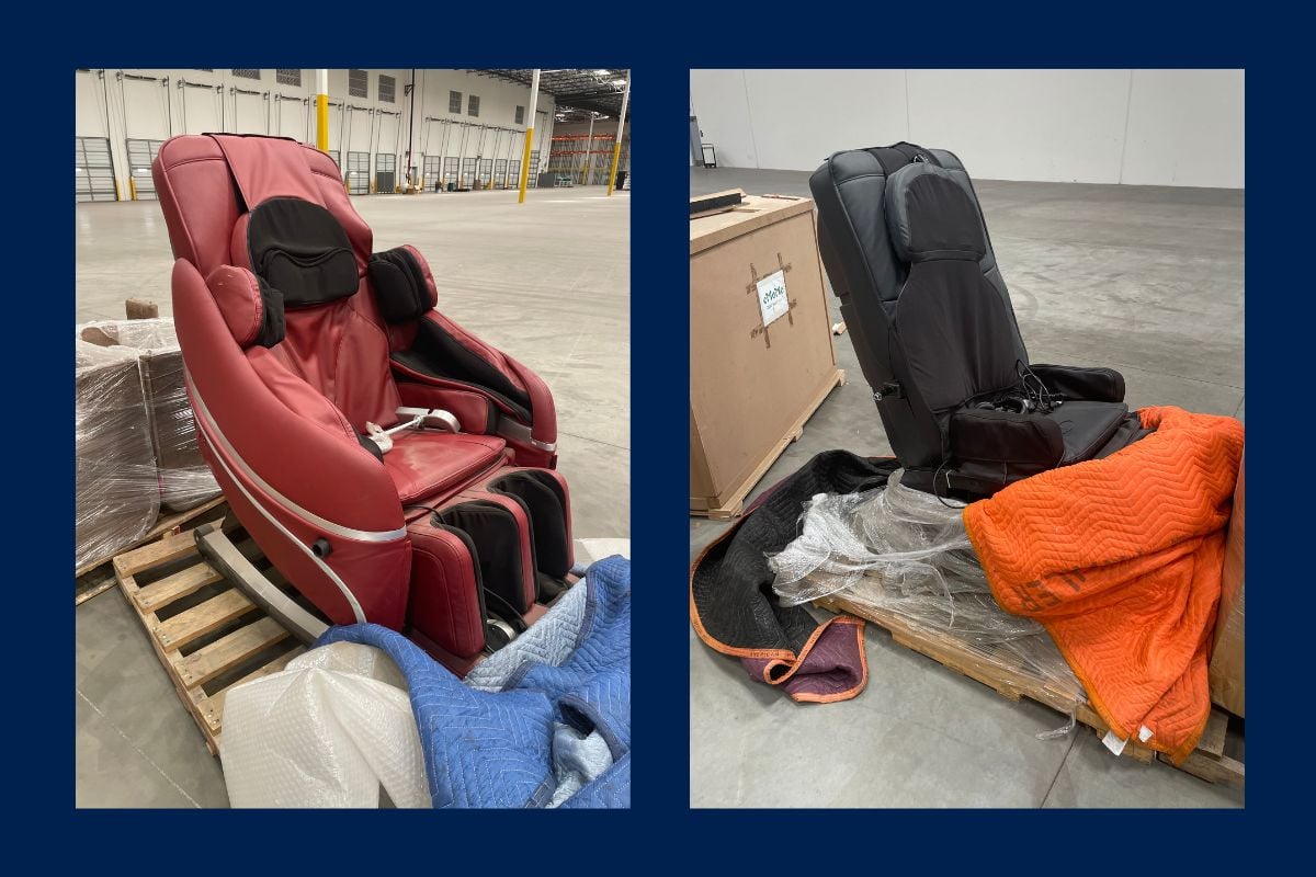 Massage chair for auction San Bernardino CA