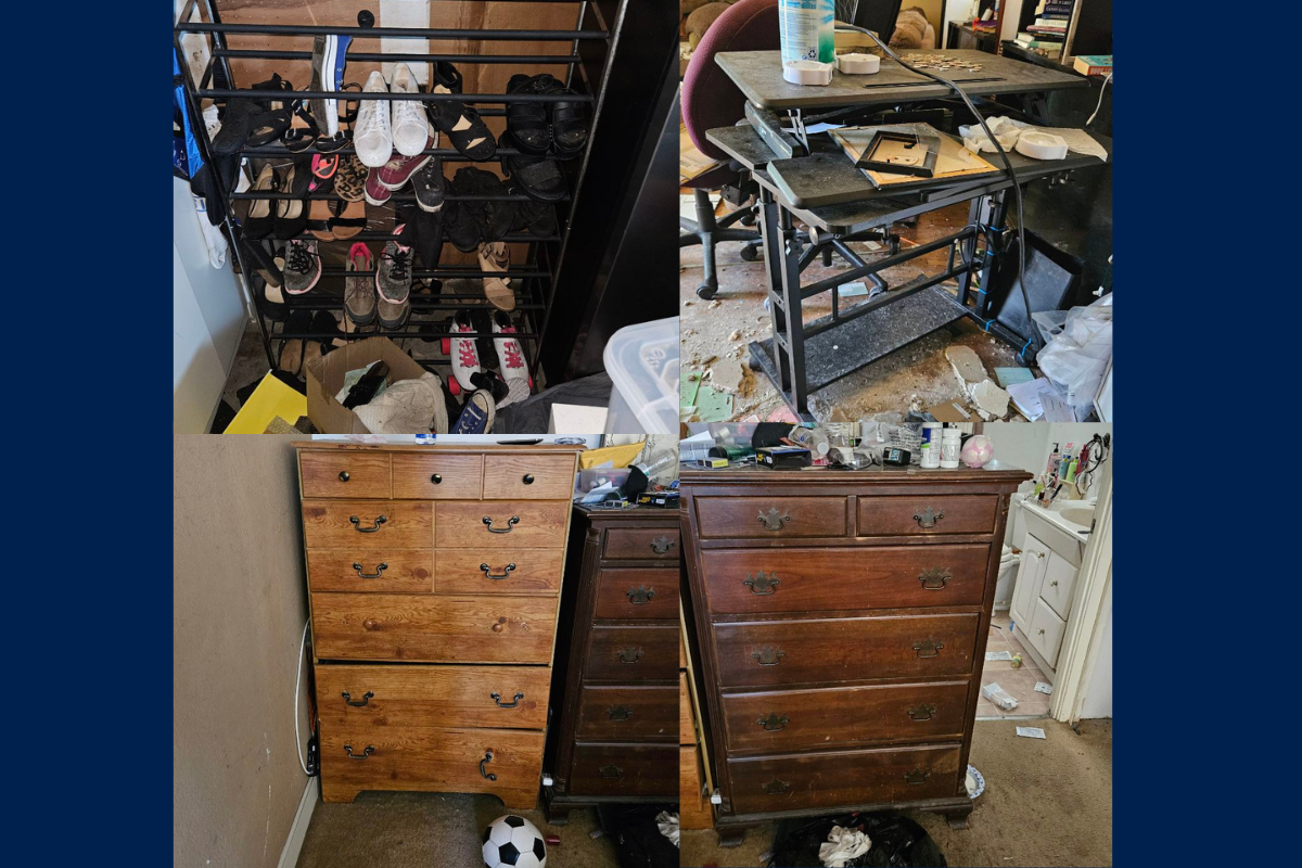 Bedroom furniture in Chula Vista abandoned property auction