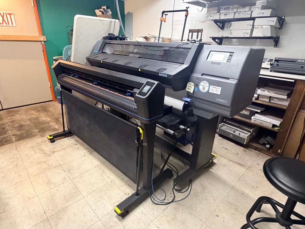 Latex wide-format printer at commercial print shop auction