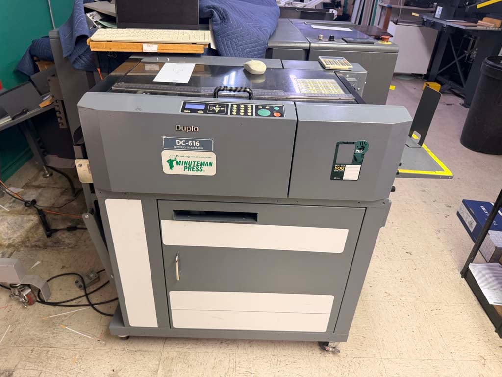 Print finishing equipment auction