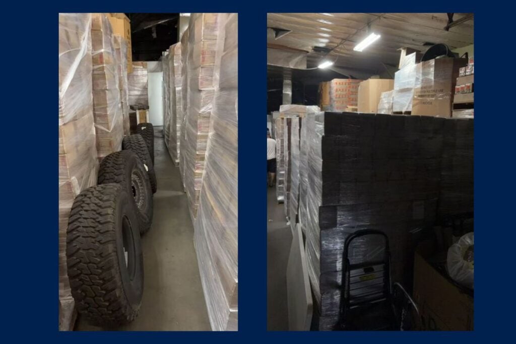 Bulk lot warehouse merchandise auction Los Angeles County