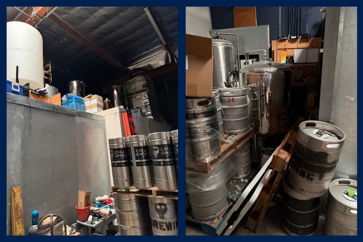 Commercial keg washing equipment brewery liquidation