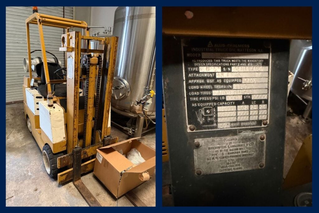 Southern California online brewery equipment auction