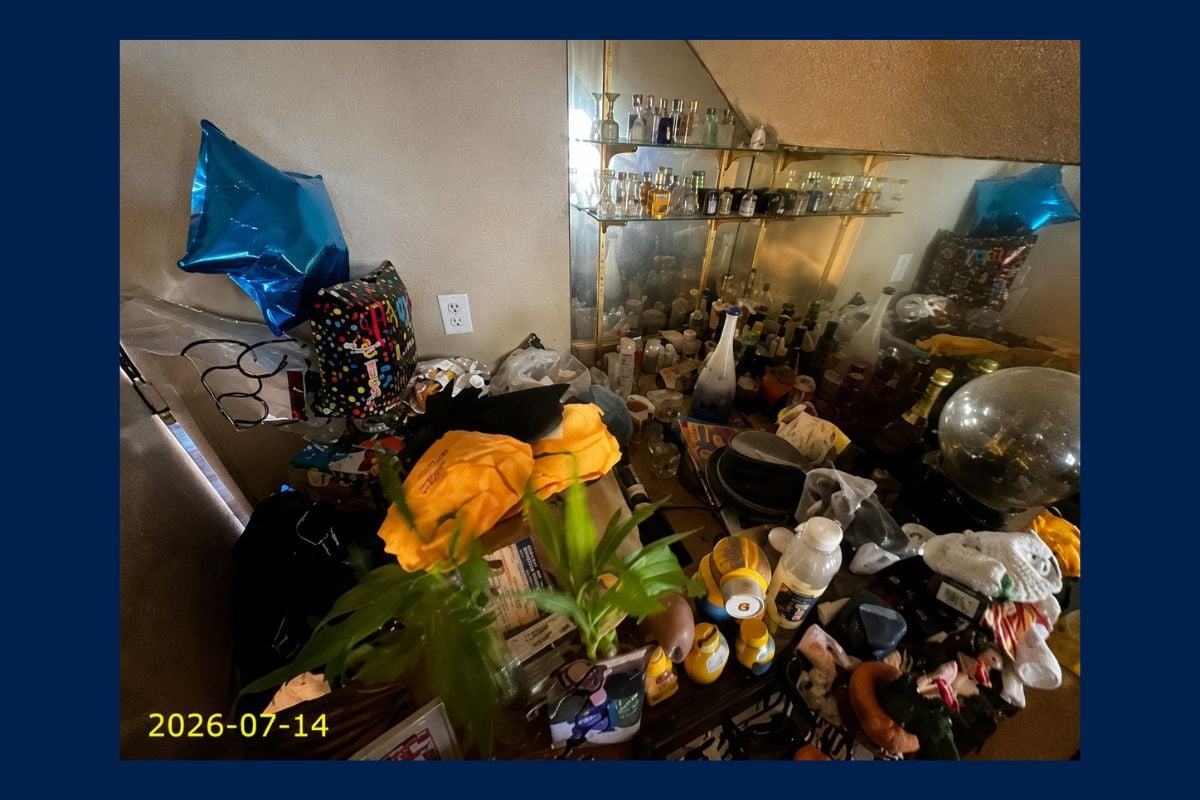 Cabinets and credenza in Pomona household auction