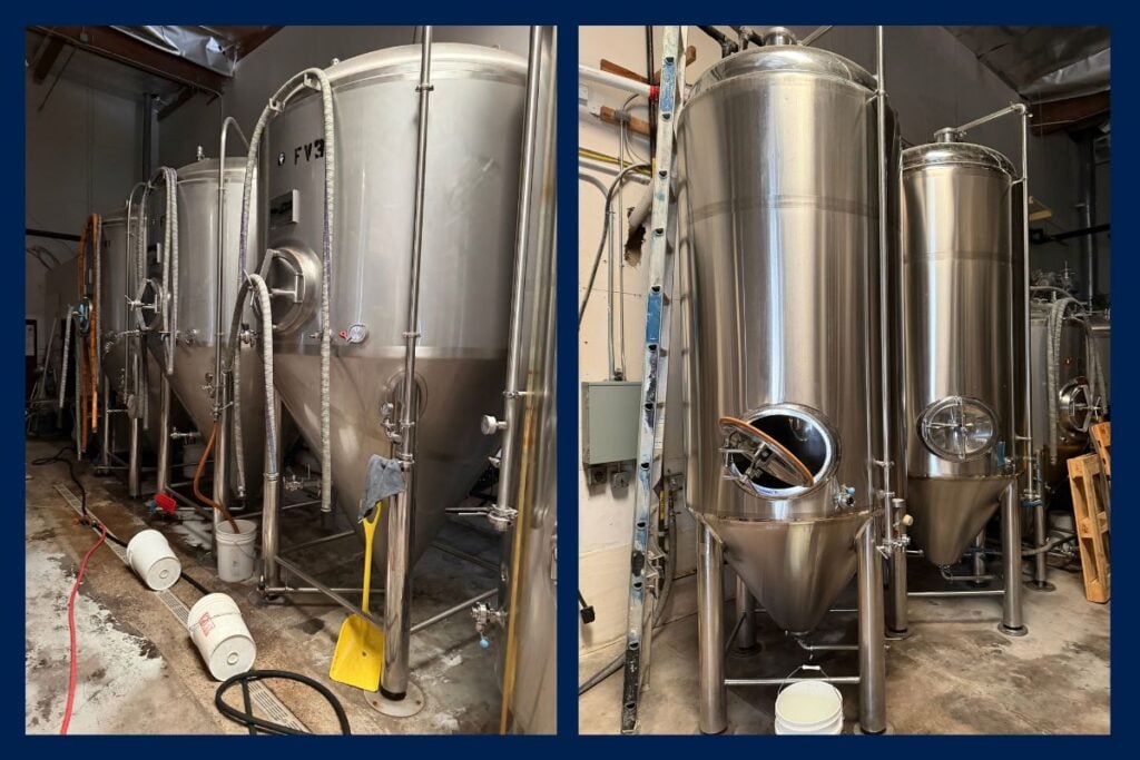30 BBL fermentation tank brewery auction