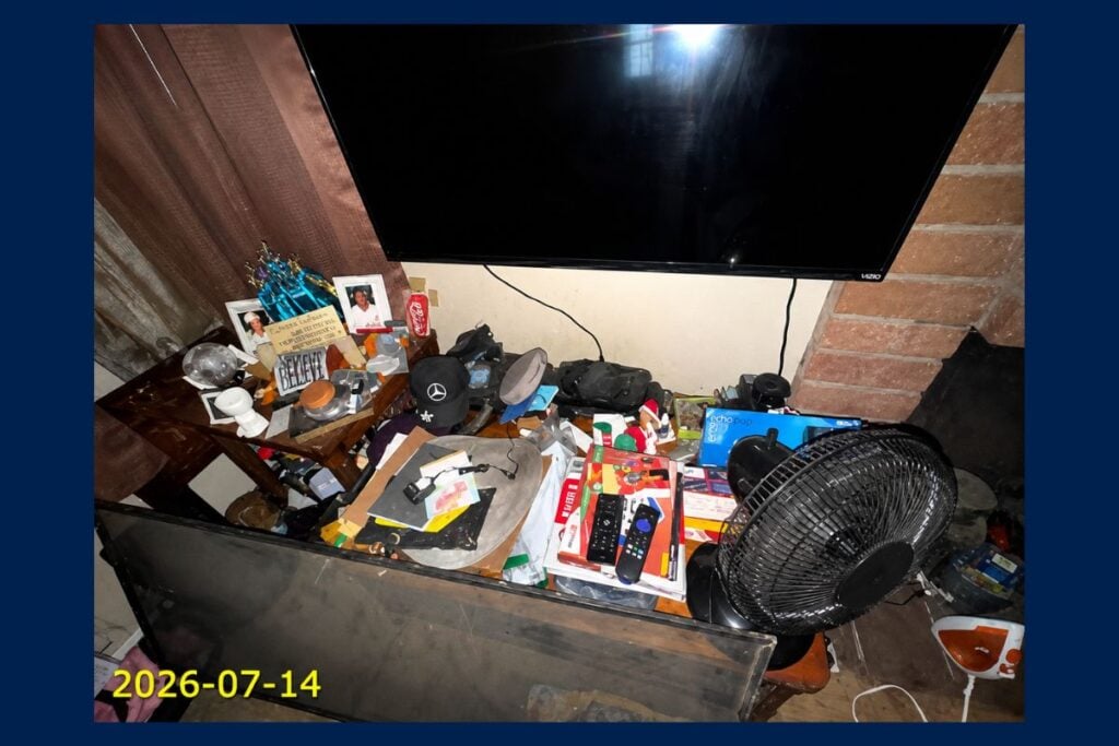 Refrigerator in abandoned property auction Pomona California