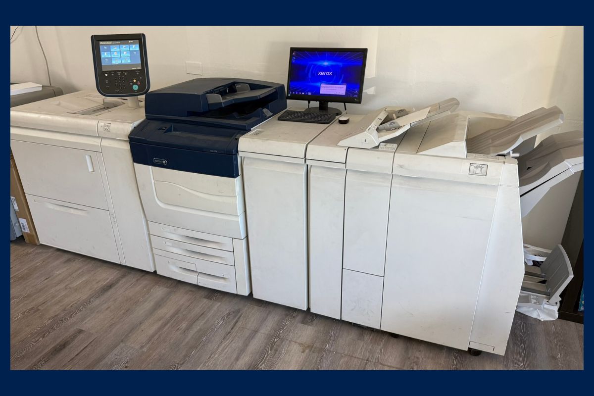 Xerox Color C70 digital production press at San Diego commercial print shop auction