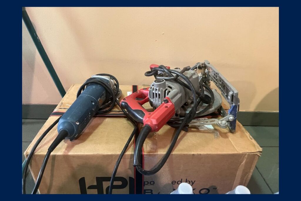 Bosch angle grinder in Sun Valley abandoned property sale
