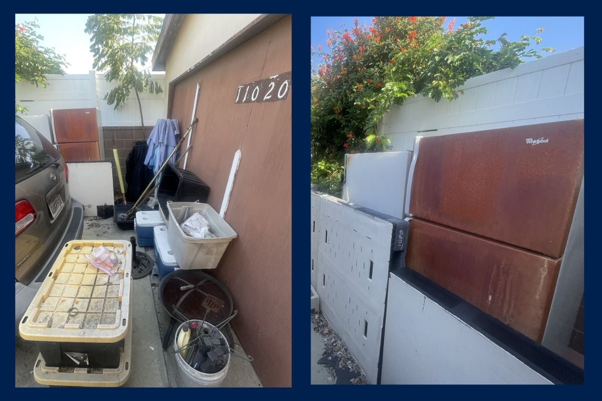 Hallett tool chest in Whittier California bulk auction