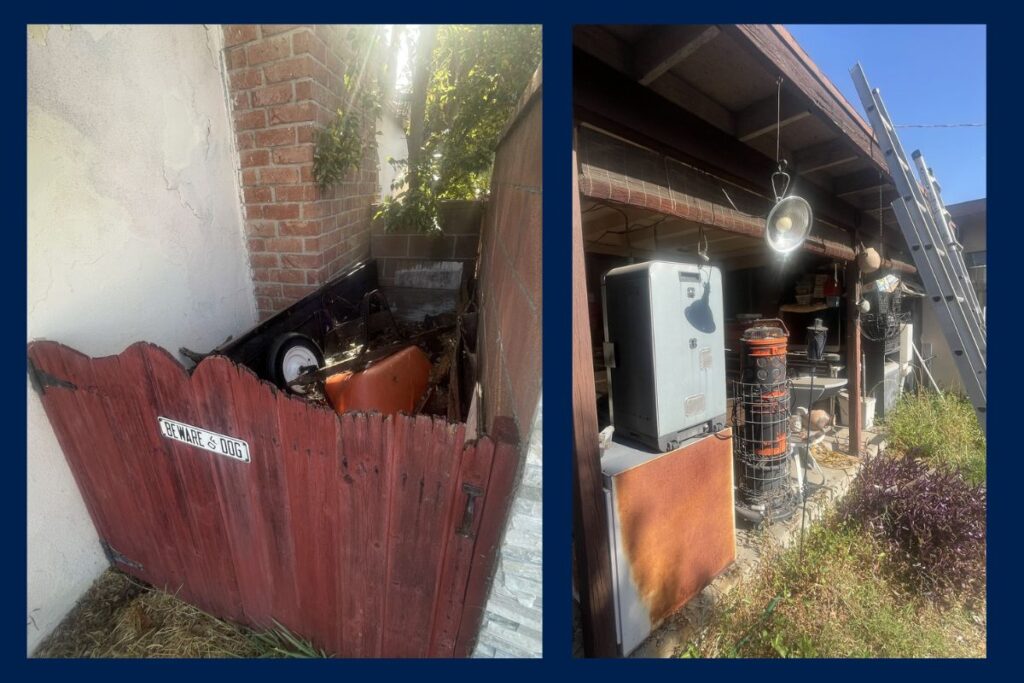 Weed eater and lawn tools at Whittier CA online auction